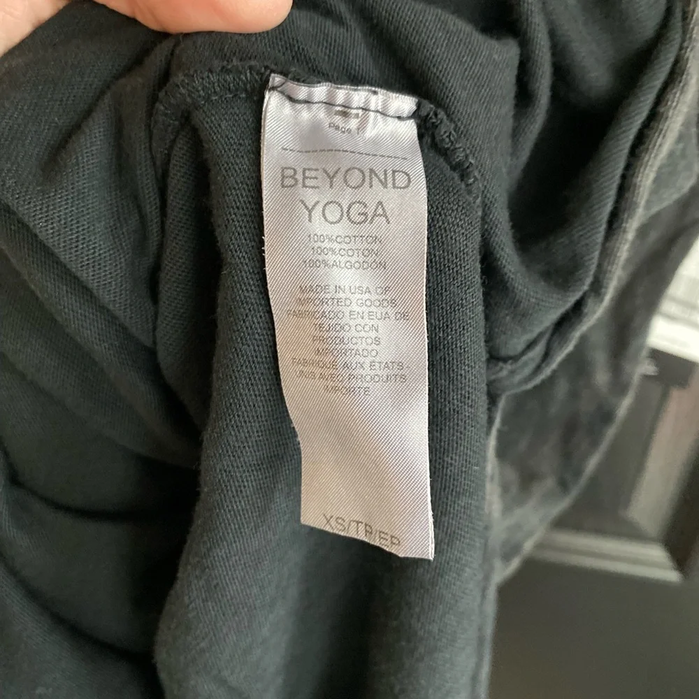 NWT Beyond Yoga Black Acid Wash Effortless Tank Dress-Size XS - Picture 9 of 9